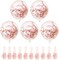 Rose Gold Confetti Latex Balloons, 50pcs 12 Inch Party Balloons